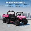 24V Electric Ride-on Dump Truck for Kids, 4WD Ride-On Car for Kids, 2-Seater UTV with Remote Control, Off-Road Electric Vehicle for Boys & Girls Outdoor Play view 3