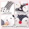 Black and White Baby Toys, 2PCS Soft Rattle for 0-12 Month Baby, Black and White Newborn Toys with Teether and Sound, Developmental Newborn Toy view 3