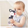 Black and White Baby Toys, 2PCS Soft Rattle for 0-12 Month Baby, Black and White Newborn Toys with Teether and Sound, Developmental Newborn Toy view 4