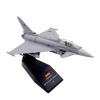 Flying Airplane Model EF2000 1/100 Scale Eurofighter Typhoon Fighter Plane Metal Fighter Military Model Diecast Plane Model for Collection Aviation Airbus view 1