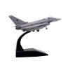 Flying Airplane Model EF2000 1/100 Scale Eurofighter Typhoon Fighter Plane Metal Fighter Military Model Diecast Plane Model for Collection Aviation Airbus view 3