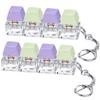 Axlksia 2 Pack Creamy Keyboard Fidget Toy, Fidget Clicker Keyboard Fidget Keychain, Button Fidget Gifts for Adults to Relieve Stress and Pass Time (4-in-1 J) view 1