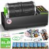 AtoRock A1 Pro Brushless Rock Tumbler Kit - Double Barrel for Large 8LB Capacity, Adjustable Speed & Timer, Durable Metal Base for Adults & Rock Collectors Includes Full Accessories view 1