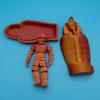 3D Printed Egyptian Mummy Collectible Figurine- Unique Replica Toy for Collectors & Archaeology Enthusiasts, (Red Gold) view 1
