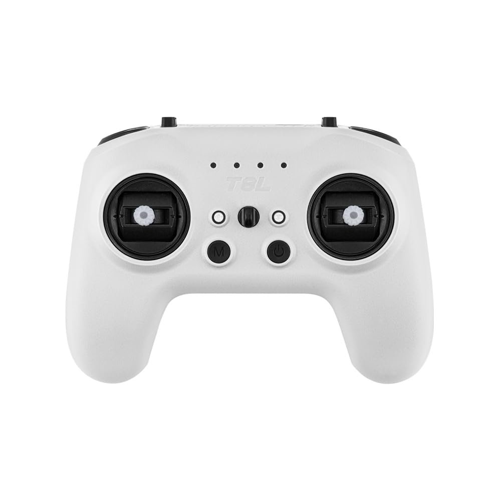 RadioMaster T8L ELRS 2.4GHz 10ch ExpressLRS Hall Gimbal Compact Radio Remote Control Transmitter for RC Drone Mode 2 (T8L White)