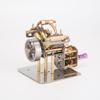 Steam Engine Model Kit That Works, Mini V4 4-Cylinder Walschaerts Valve Gears Steam Engine Model with Reverse Gearbox (Forward & Reverse Drive) for Physics Science Experiment Demonstration view 3