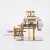 Steam Engine Model Kit That Works, Mini V4 4-Cylinder Walschaerts Valve Gears Steam Engine Model with Reverse Gearbox (Forward & Reverse Drive) for Physics Science Experiment Demonstration view 4