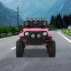12V Kids Electric Ride-on Truck, Electric Vehicles Car Ride on Toy with Parent Remote Control, LED Lights, Seat Belt, Music Player, Spring Suspension, AUX Port  Ideal Gift for Toddlers, Pink view 1