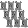 HOODANCOS 9Pcs Wooden Train Track Bridge Supports Train Bridge Risers for Compatible with Major Rail Brands Railway Accessories Set for Model Layouts view 1