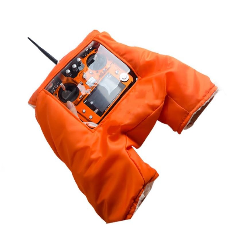 RC Remote Control Warm Gloves Cold Air Shield Hood Hand Warmer Case for Outdoor Flying FPV Remote Control RC Transmitter Foldable