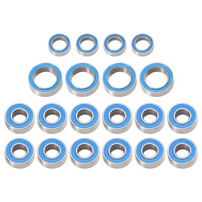 RC Toys Upgrades Parts For Tamiya For TT-01 TT01E TT01D For TT02B 1/10 20PCS Rubber Sealed Ball Bearing Kit RC Car Upgrades Parts Accessories