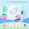 BUKEWIT Video Walkie Talkies for Kids 2 Pack,Rechargeable Kids Walkie Talkies with 4 Voice Effects &HD Camera,Long Range Two Way Radios Christmas Birthday Kids Toys for Boys Girls Age 3-12 view 3