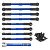 XinGeeek Aluminum Alloy Links Rod for Traxxas 1/16 Summit E-Revo RC Car Accessories Mounting Rod (Blue) view 3