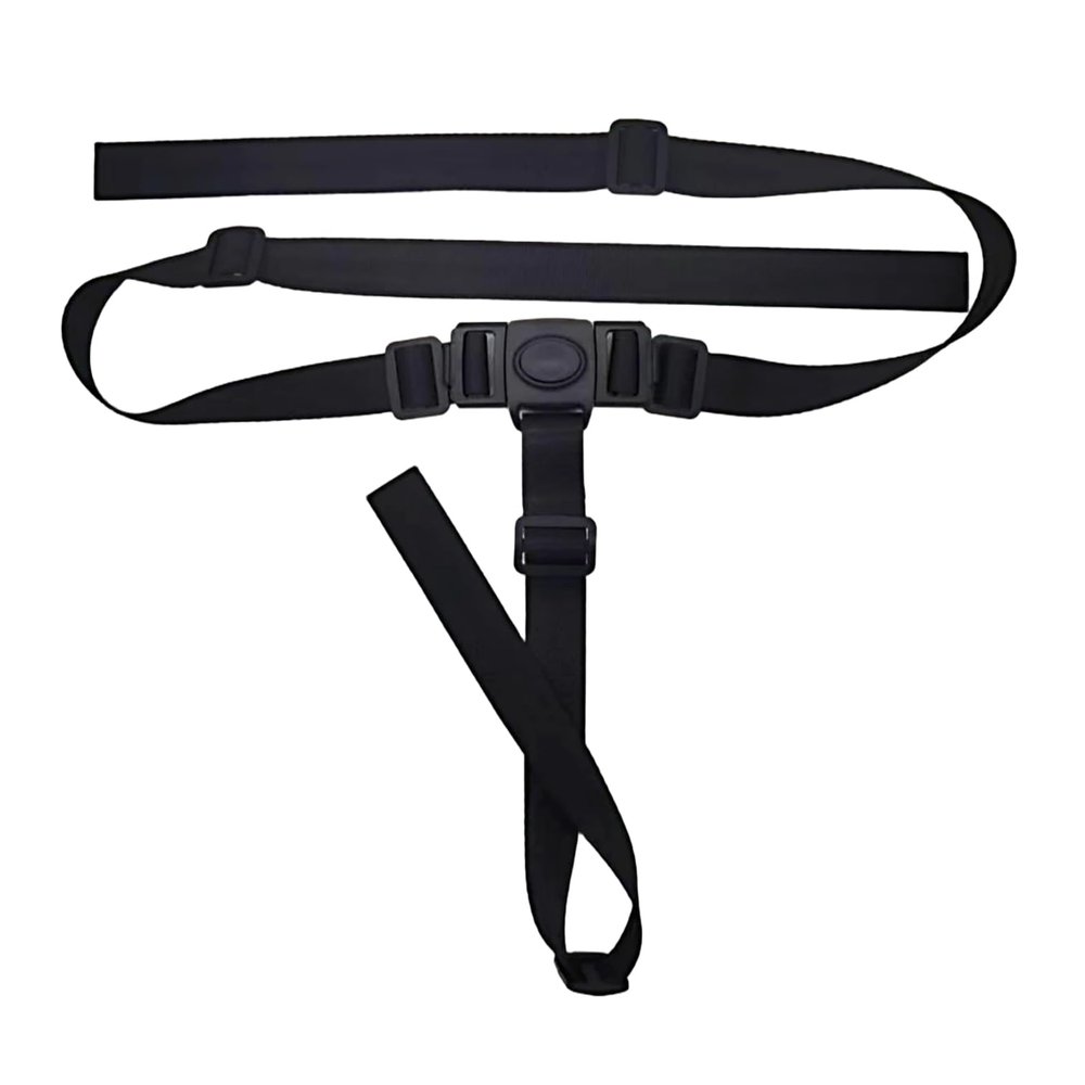 1PCS 3 Point Harness Seat Belt for Kids Adjustable Baby Safety Strap Compatible with IKEA Antilop High Chair Kids High Chair Straps Replacement for Soft & Comfortable on Baby's Skin (Black)