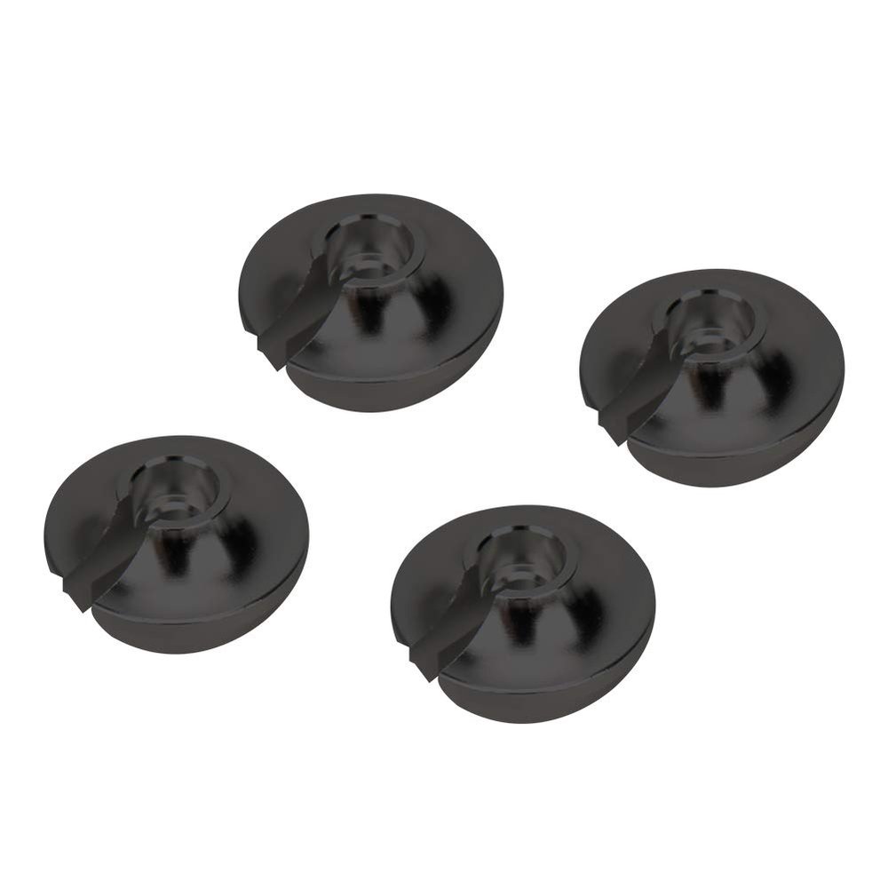 Ymiko Upgraded Spring Retainers and Piston Heads for TRXXAS Slash 2WD RC Vehicle Accessories 3768 (BL Black)