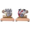 Steam Engine Model Kit That Works, Retrol 4.2CC V-Twin 4-Stroke Gasoline Engine Model, 1:5 Scale Panhead Motorcycle Engine Replica for Physics Science Experiment Demonstration view 4
