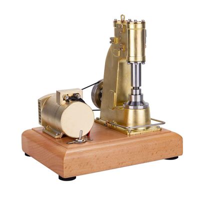 Steam Engine Model Kit That Works, Mini Brass Piston Power Hammer, Motor Driven Operational Forging Machine for Physics Science Experiment Demonstration