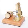Steam Engine Model Kit That Works, Mini Brass Piston Power Hammer, Motor Driven Operational Forging Machine for Physics Science Experiment Demonstration view 2