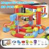 88PCS Electric Train Set with 2 Trains, Infinity Racer 3D Train for Kids, DIY Railway Block- Cube Track Train Toys, STEM Gravity-Defying Magnetic Train Track for Boys Girls 4 5 6 7 8+ view 2
