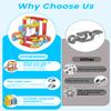 88PCS Electric Train Set with 2 Trains, Infinity Racer 3D Train for Kids, DIY Railway Block- Cube Track Train Toys, STEM Gravity-Defying Magnetic Train Track for Boys Girls 4 5 6 7 8+ view 3
