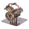 Steam Engine Model Kit That Works, Miniature V4 Four-Cylinder Walschaerts Valve Gears Steam Engine for Physics Science Experiment Demonstration view 1