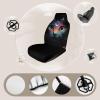 Cute Cat Galaxy Funny Car Headrest Covers Print Seat Head Rest Protector Case Fits for Most Cars view 4