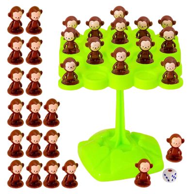 Monkey Balance Game,Focus and Balance Training Toy,Interactive Stacking Toys,Children's Stacking Game Series, Parent-Child Interactive Board Games for Kids Boys Girls