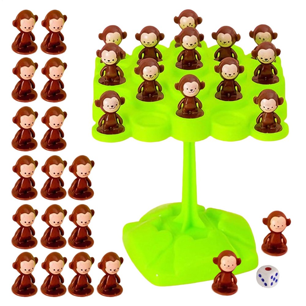 Monkey Balance Game,Focus and Balance Training Toy,Interactive Stacking Toys,Children's Stacking Game Series, Parent-Child Interactive Board Games for Kids Boys Girls