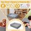 Ball Pit for Toddlers Baby Girls Boys Dogs with Play Mats as Playpen, Fence, Rectangle Oxford Cloth Portable & Foldable (Gray) view 3