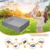 Ball Pit for Toddlers Baby Girls Boys Dogs with Play Mats as Playpen, Fence, Rectangle Oxford Cloth Portable & Foldable (Gray) view 4