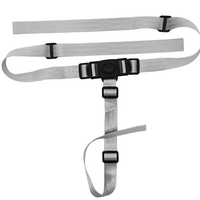 1PCS 3 Point Harness Seat Belt for Kids Adjustable Baby Safety Strap Compatible with IKEA Antilop High Chair Kids High Chair Straps Replacement for Soft & Comfortable on Baby's Skin (Gray)