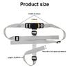 1PCS 3 Point Harness Seat Belt for Kids Adjustable Baby Safety Strap Compatible with IKEA Antilop High Chair Kids High Chair Straps Replacement for Soft & Comfortable on Baby's Skin (Gray) view 2