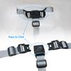 1PCS 3 Point Harness Seat Belt for Kids Adjustable Baby Safety Strap Compatible with IKEA Antilop High Chair Kids High Chair Straps Replacement for Soft & Comfortable on Baby's Skin (Gray) view 3
