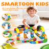 3D Infinity Track, DIY 3D Stem Electric Train Set with Train and Traffic Signs, Strengthen Logic Cube Track, Gravity Tracks with Mix-and-Match Stem Cubes, Screen-Free Stem (81Pcs) view 2