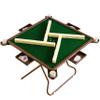 Mahjong Table Foldable, Portable Domino Table with 4 Cup Holders & 4 Drawers for 4 Players, 35' Square Green Card Table for Game Night, Bast Gift view 1