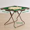 Mahjong Table Foldable, Portable Domino Table with 4 Cup Holders & 4 Drawers for 4 Players, 35' Square Green Card Table for Game Night, Bast Gift view 3