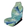 Blue Marlin Fish Painting Funny Car Headrest Covers Print Seat Head Rest Protector Case Fits for Most Cars view 1