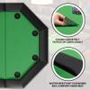 FinerFurnis Octagon Poker Table for 8 Players, Foldable Leg Design with 8 Built-in Cup Holders - Casino Leisure Game Table for Texas Holdem, Blackjack, Home & Party Use view 4