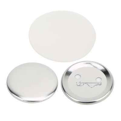 GLOGLOW 100PCS Badge Pin Buttons, Tinplate 56mm Blank Buttons for Crafts, Party Decorations, Personalized Gifts for Adults Kids Men Women Handmade Materials