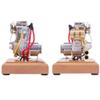 Steam Engine Model Kit That Works, Retrol 4.2CC V-Twin 4-Stroke Gasoline Engine, 1:5 Scale 1960s Shovelhead Motorcycle Engine Replica for Physics Science Experiment Demonstration view 4