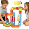 Electric Train Set with 2 Trains, Infinity Racer 3D Train for Kids, DIY Railway Block- Cube Track Train Toys, STEM Gravity-Defying Magnetic Train Track for Boys Girls 4 5 6 7 8+(48PCS) view 1