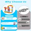 Electric Train Set with 2 Trains, Infinity Racer 3D Train for Kids, DIY Railway Block- Cube Track Train Toys, STEM Gravity-Defying Magnetic Train Track for Boys Girls 4 5 6 7 8+(48PCS) view 3