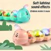 AIZAN Caterpillar Design Tummy Time Toy, Crawling Toy with Light & Music Musical Light Up, Music Animal Toys, Captivating Light and Sound Effects, Birthday Gifts for Boys and Girl(Green) view 4