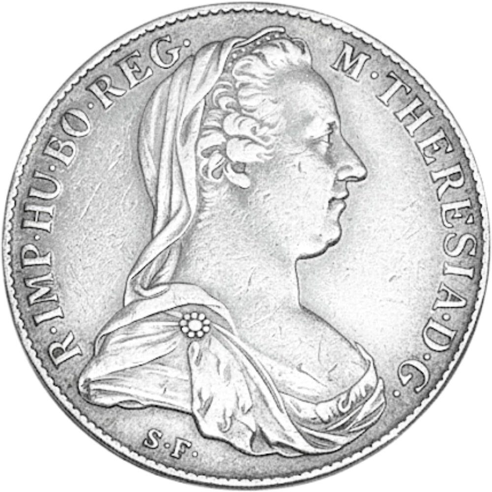 Maria Theresa Thaler Coin Replica | Collectible Antique Style Coin | Double-Sided Historic Design