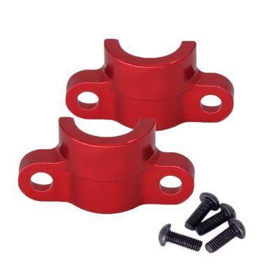1 Set for Tamiya for TT02 Metal Drive Shaft Dogbone Fixing Bracket for TT-02 RC Car Model Car Parts Accessories(Red)