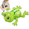 Electric Frog Toy, Kids Crawling Animal, Musical Light Electronic Toy, Obstacle Avoidance Crawling Toys, Interactive Development Girls Learning Fun Birthday Gift Playroom view 1