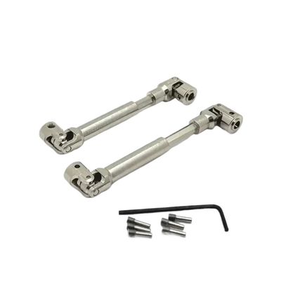 2pcs Metal Drive Shaft Driveshaft 104006 104010 104020 104026 Compatible with 1/10 RC Car