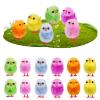 Toddmomy 18pcs Easter Fluffy ChicksChenille Plush Easter Chicks Mini Stuffed Animals for Bonnet & Cake Decorations, Realistic Farm Figurines As Party Favors and Bag view 1
