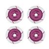 Ymiko 4pcs Metal Brake Discs for 1/10 RC Car, Compatible with HSP 94123/R31 (Purple) view 2