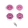Ymiko 4pcs Metal Brake Discs for 1/10 RC Car, Compatible with HSP 94123/R31 (Purple) view 3